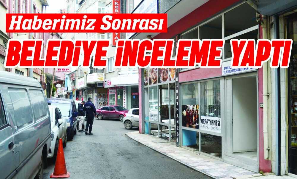 Haberimiz Sonrası Belediye İnceleme Yaptı
