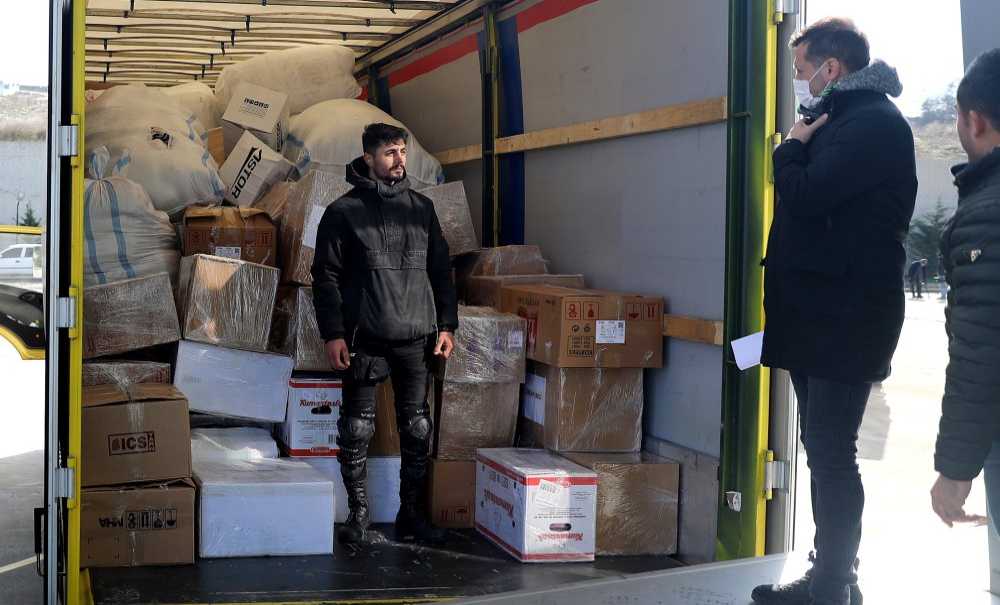 Çerkezköy'den Afet Bölgesine Yardım Gönderildi