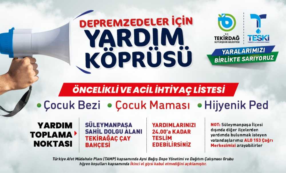 “Son Depremzede Vatandaşımızın İhtiyaçları Karşılanana Dek Yardımlarımız Devam Edecek”