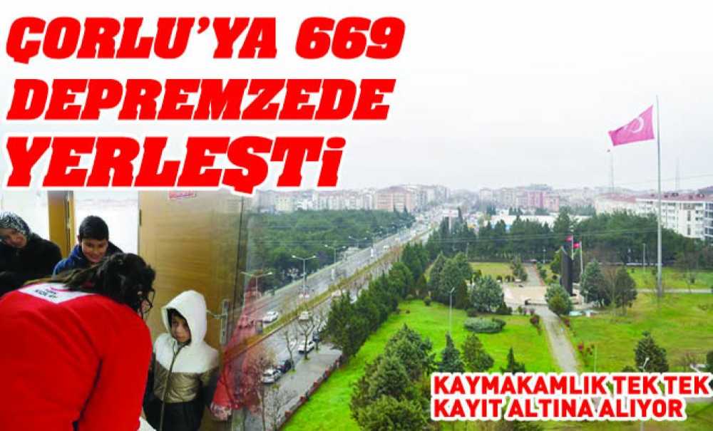 Çorlu'ya 669 Depremzede Yerleşti