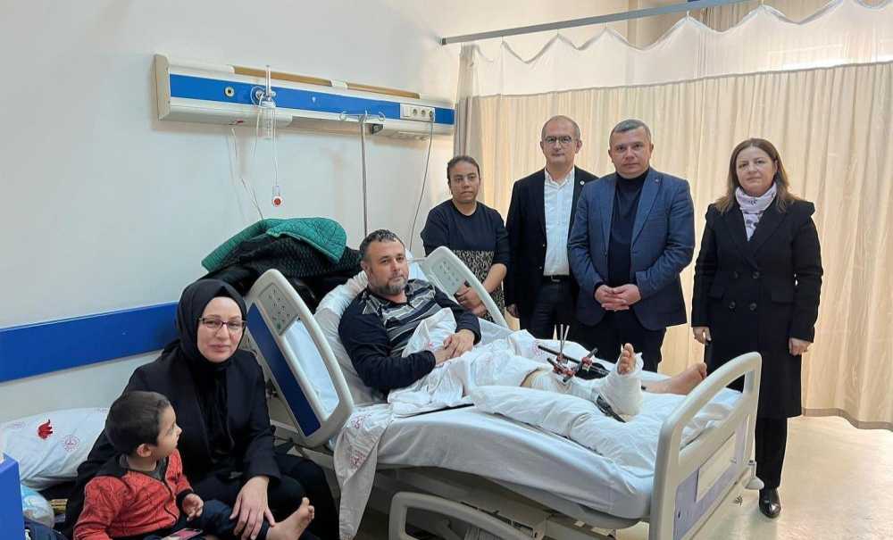 Tedavi Gören Depremzedeleri Ziyaret Ettiler