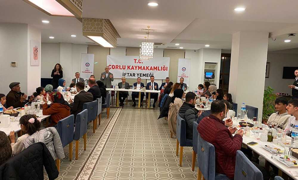 Çorlu Kaymakamlığı'ndan Anlamlı İftar