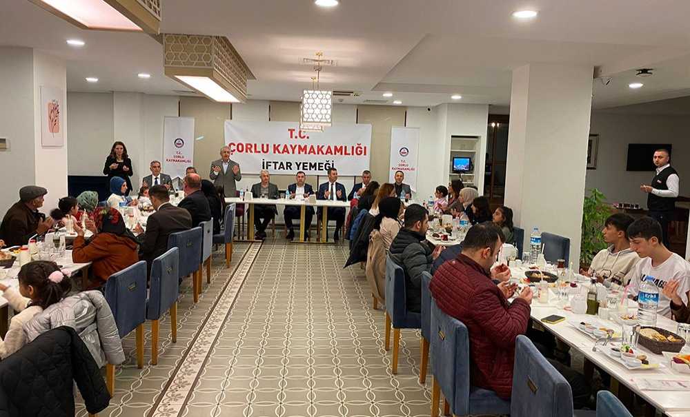 Çorlu Kaymakamlığı'ndan Anlamlı İftar