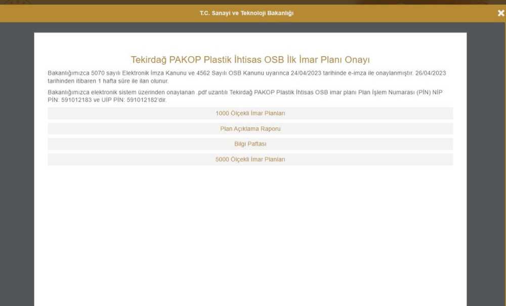 Pakop'u Bakanlık Onayladı, Askı Süreci Başladı