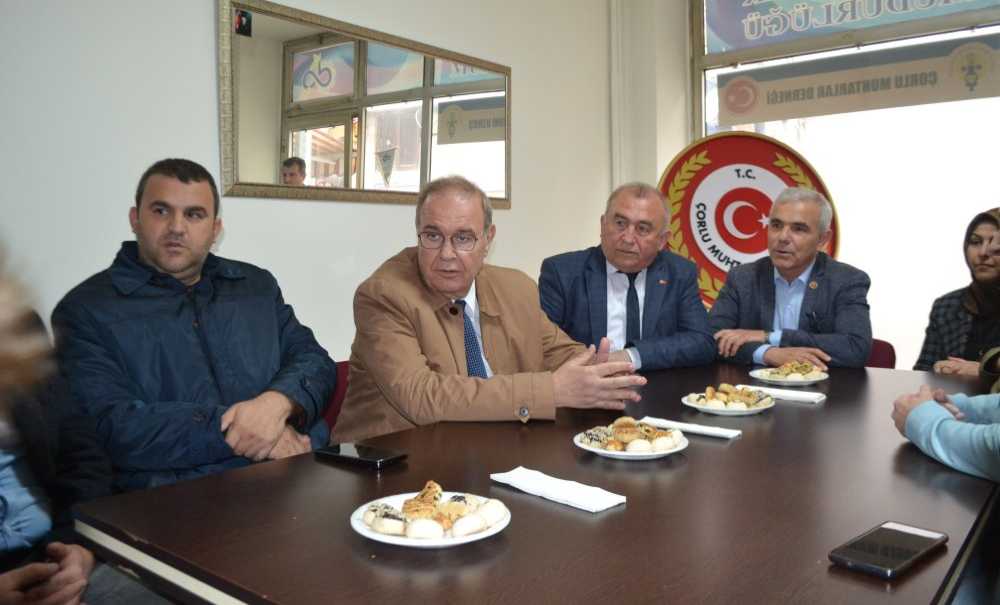 Faik Öztrak Çorlu'da Dernekleri Ziyaret Etti