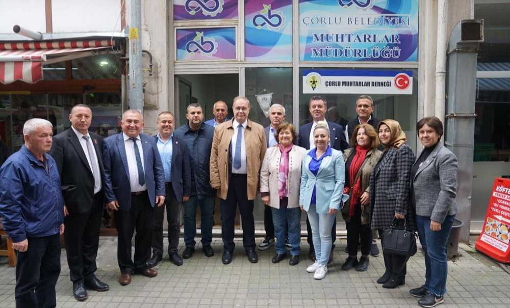 Faik Öztrak Çorlu'da Dernekleri Ziyaret Etti