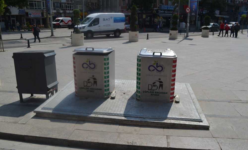 100'E Yakın Çöp Konteynırı Yer Altına Alındı