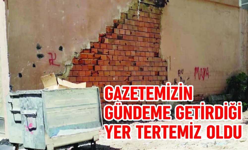 Gazetemizin Gündeme Getirdiği Yer Tertemiz Oldu