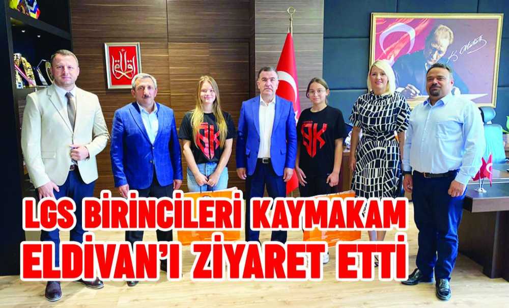 Lgs Birincileri Kaymakam Eldivan'ı Ziyaret Etti