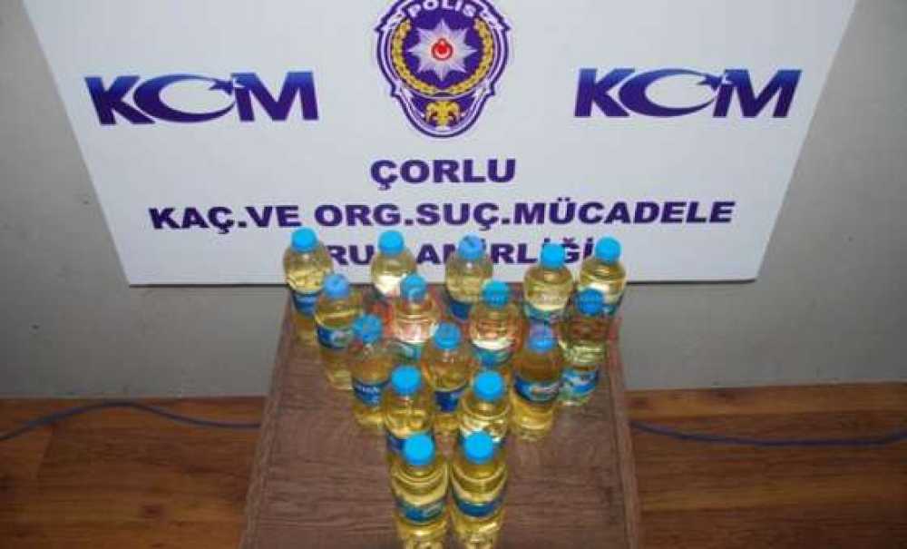 Çorlu Kom'dan Kaçak İçki Ve Sigara Operasyonu