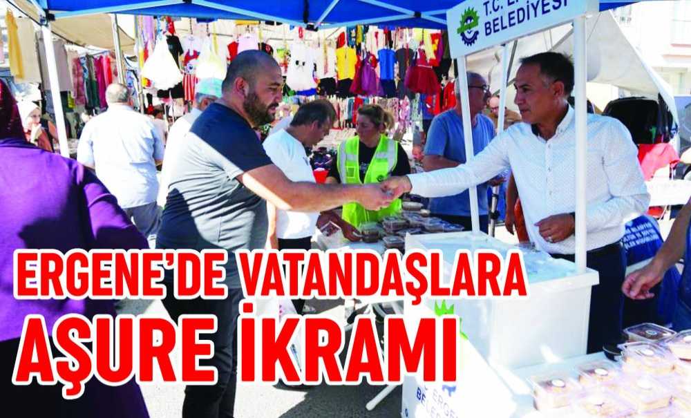 Ergene'de Vatandaşlara Aşure İkramı