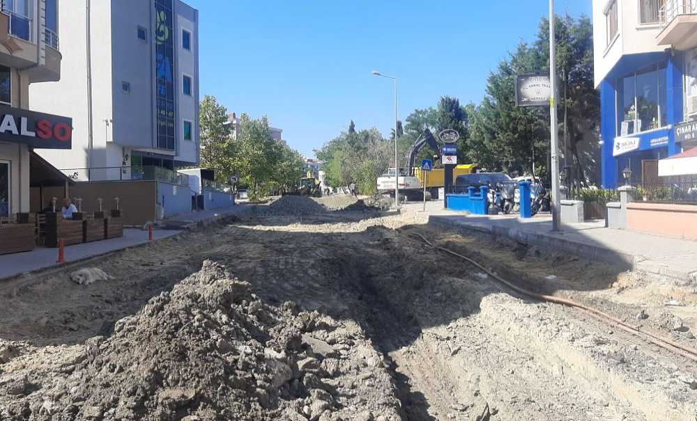 Çorlu Belediyesi O Caddede Çalışma Başlattı