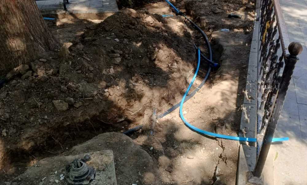 Eski Gaziler Parkı'nda Çalışma Yapıldı