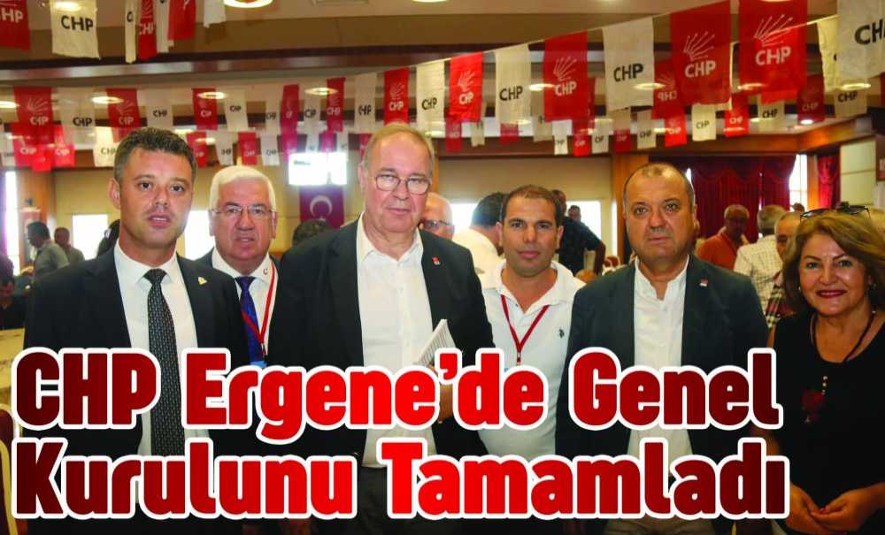 Chp Ergene'de Genel Kurulunu Tamamladı