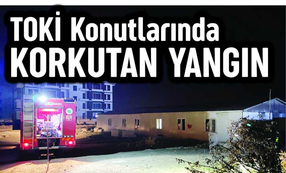 Toki̇ Konutlarında Korkutan Yangın