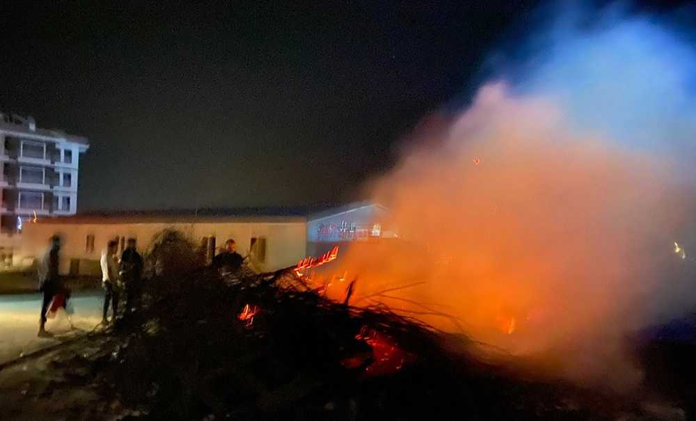 Toki̇ Konutlarında Korkutan Yangın