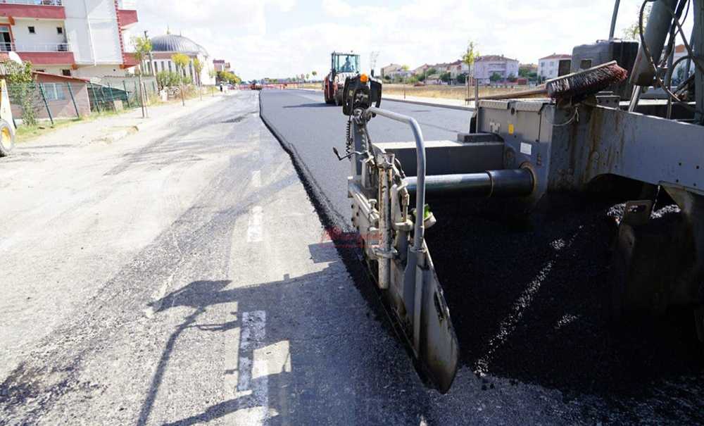 Ergene'de Asfalt Serimi Devam Ediyor