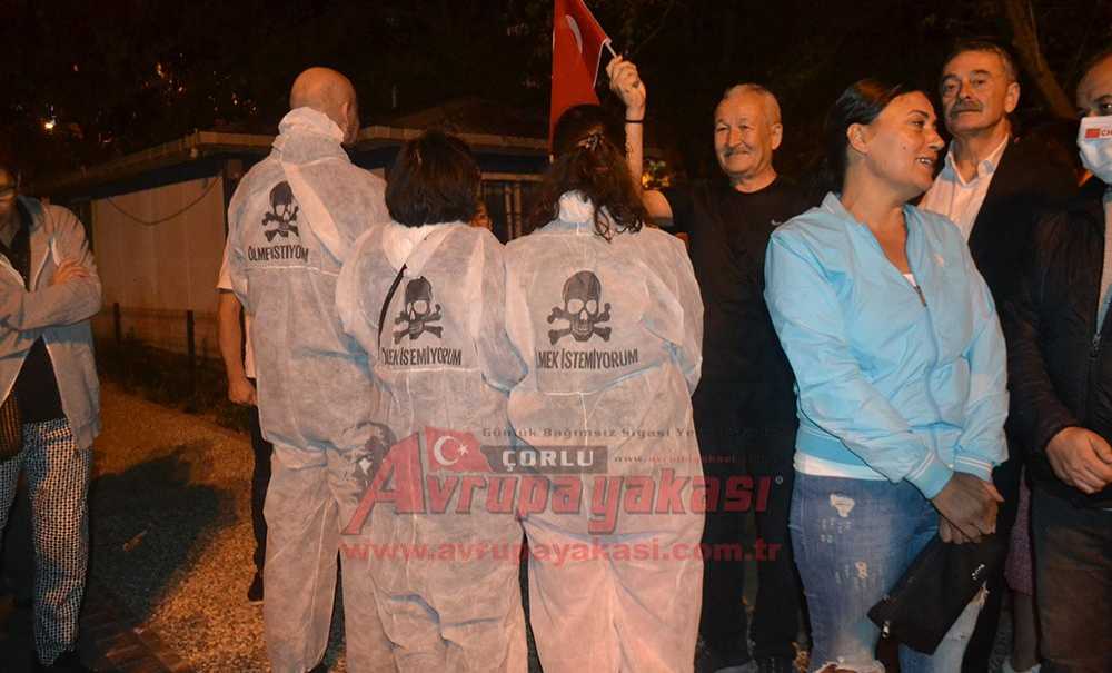 Çorlu, Kokuya Karşı Sokağa Çıktı! “Ölmek İstemiyoruz”