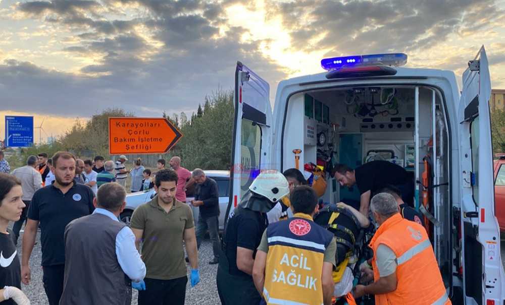 Velimeşe Otobanda Kaza: 6 Yolcu Yaralı