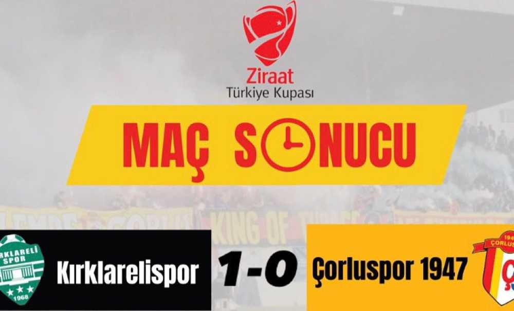Çorluspor 1947 Ziraat Kupasına Veda Etti