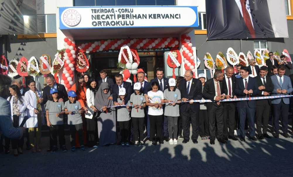 Kervancı Ortaokulu'nu Bakan Tekin Açtı
