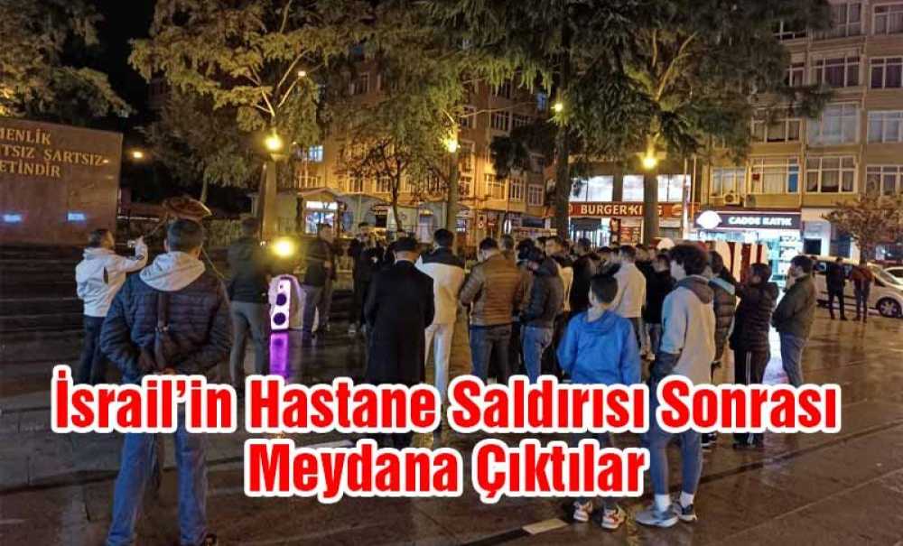 İsrail'in Hastane Saldırısı Sonrası Meydana Çıktılar