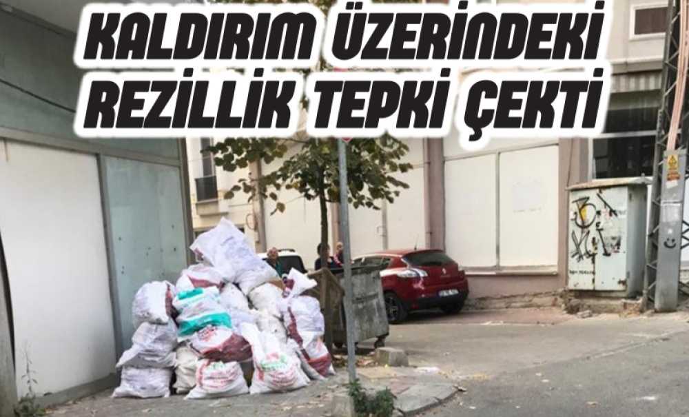 Kaldırım Üzerindeki Rezillik Tepki Çekti