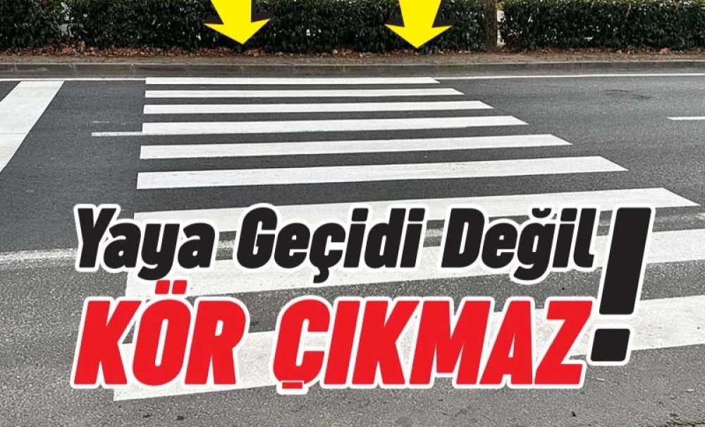 Yaya Geçidi Değil Kör Çıkmaz!