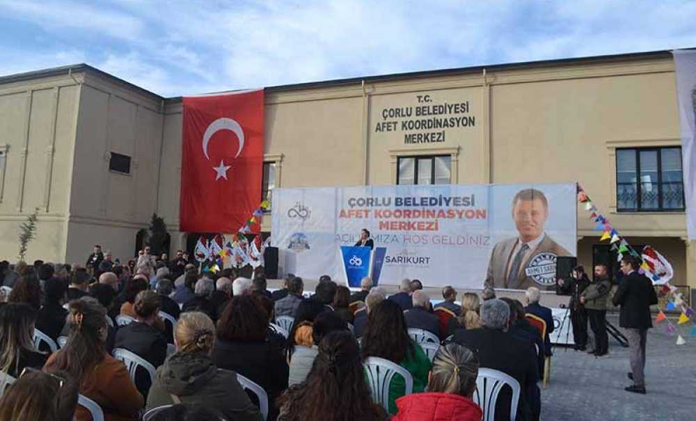 Afet Koordinasyon Merkezi Açıldı