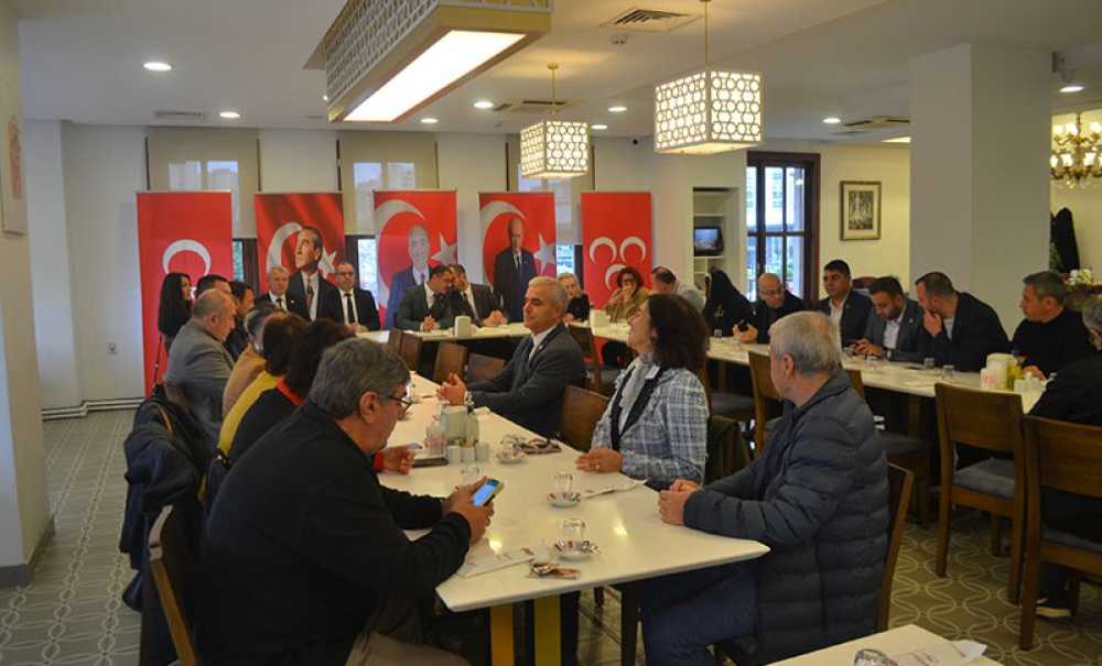 Mhp Yerel Seçim Öncesi Muhtarlarla Buluştu