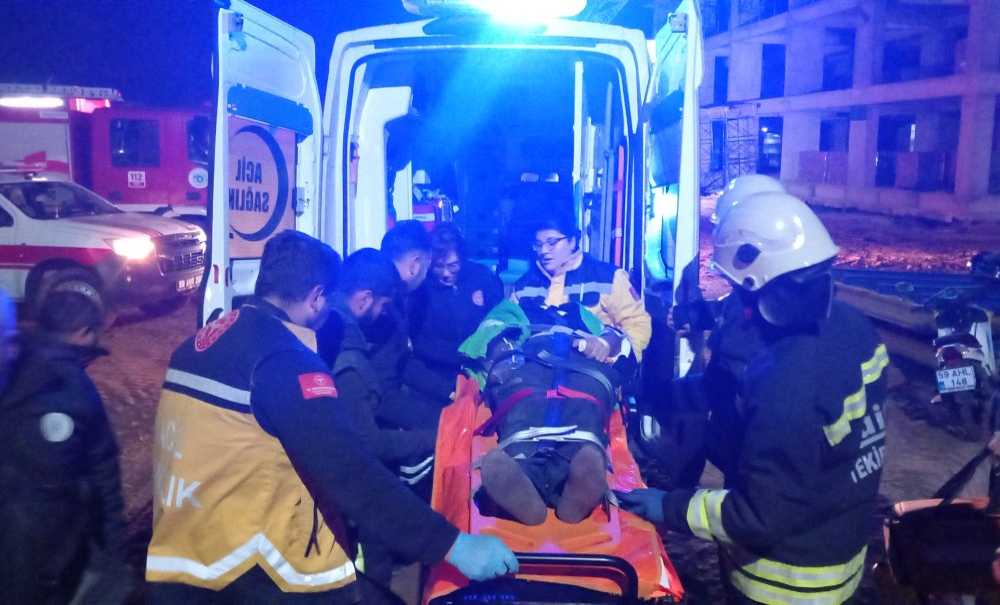 Okul İnşaatında İş Kazası Yaşandı