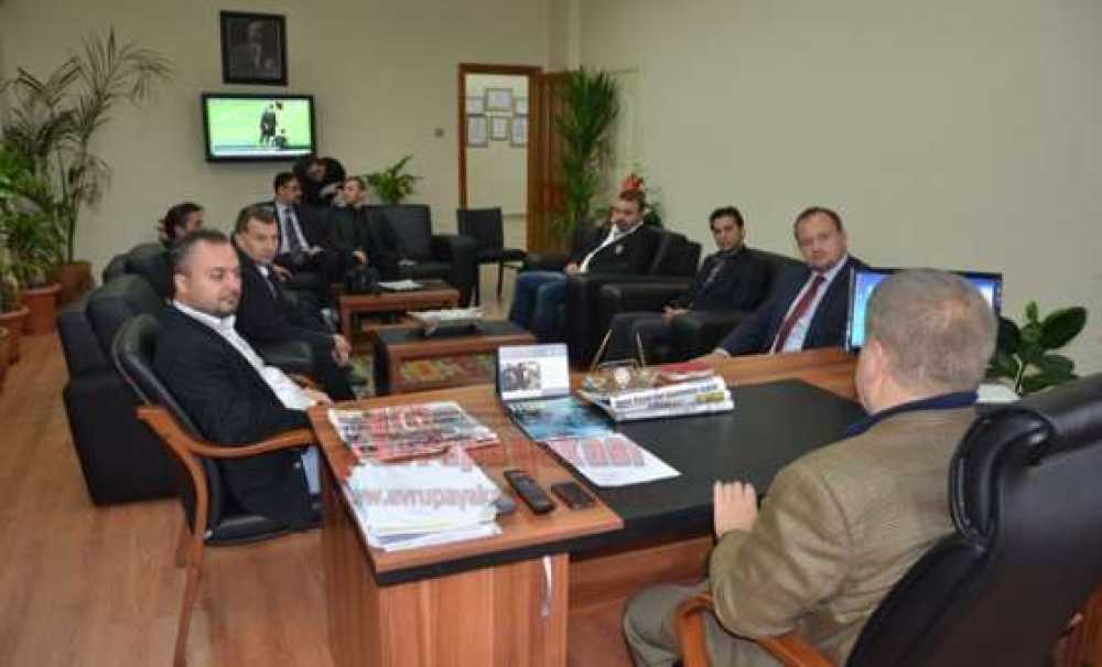 Çorlu Gazeteciler Derneği`nden Tso Başkanı Enis Sülün`e Ziyaret