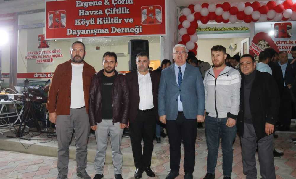 Başkan Yüksel Havza Çiftlik Köyü Derneği Açılışına Katıldı