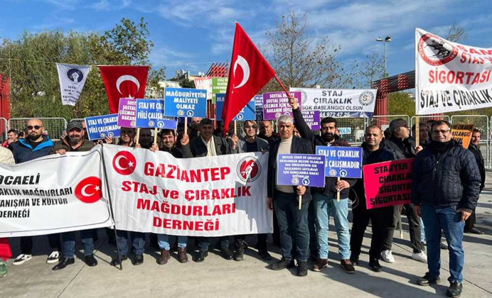Staj Ve Çıraklık Mağdurları Büyük İstanbul Mitinginde Buluştu