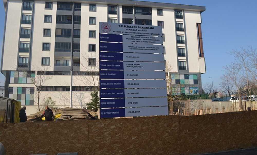 Anaokulu İnşaatı Tekrar Başladı