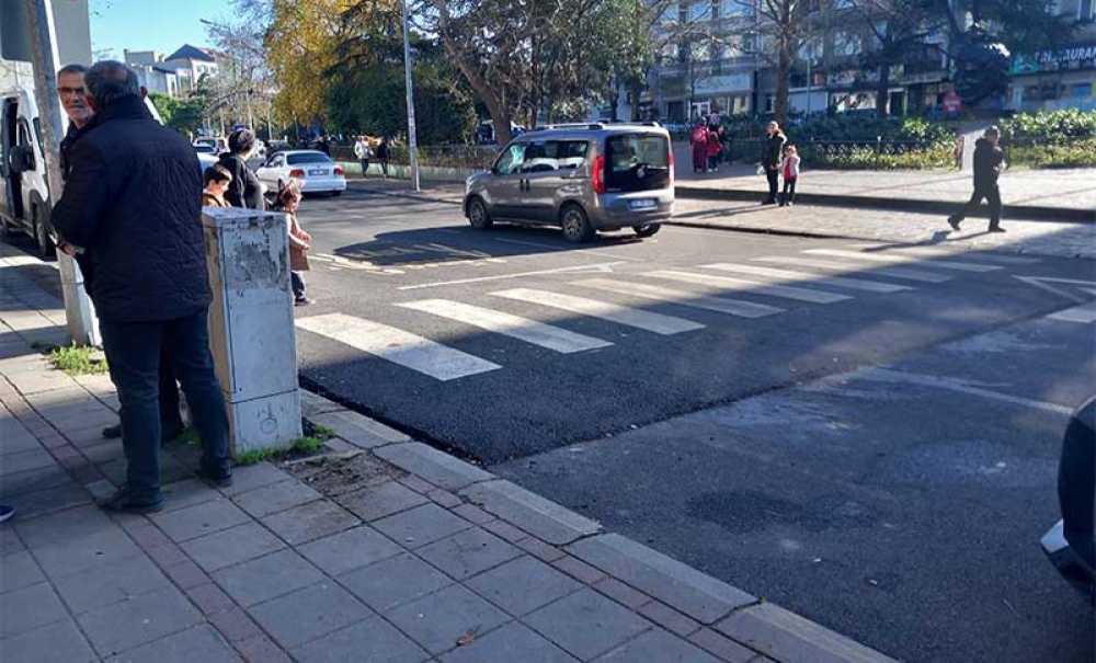 Okul Önüne Önlem Alındı