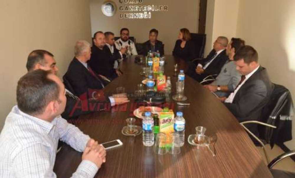 Çorlu Belediye Başkanı Baysan`dan Gazeteciler Derneği`ne Ziyaret