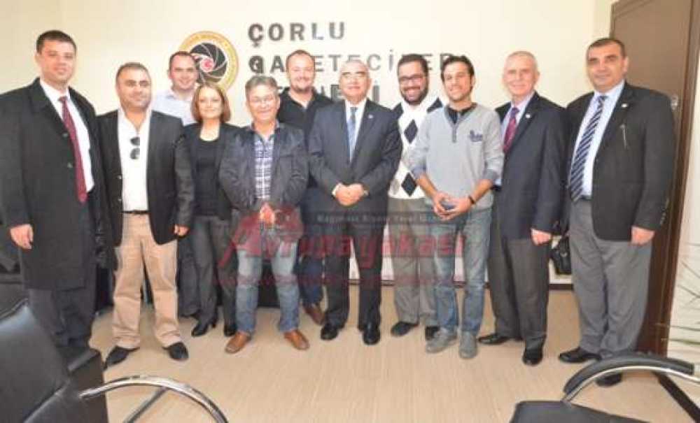 Çorlu Belediye Başkanı Baysan`dan Gazeteciler Derneği`ne Ziyaret