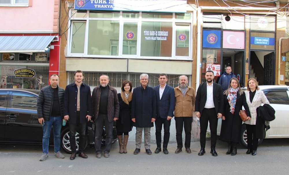 Hakan Sunal Sendikaları Ziyaret Etti