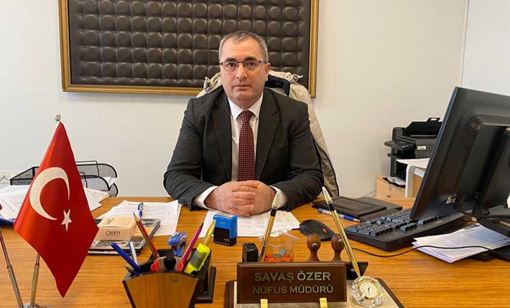 Yeni Nüfus Müdürü Savaş Özer Oldu