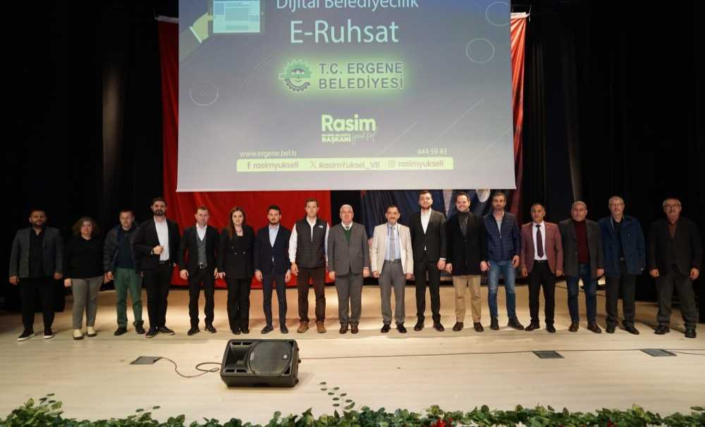 E- Ruhsat Bölgede İlk Kez Ergene Belediyesi'nde