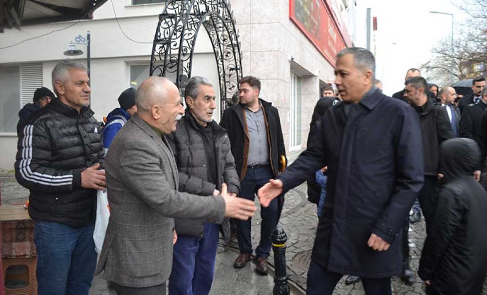 Bakan Yerlikaya Çorlu Esnafını Ziyaret Etti