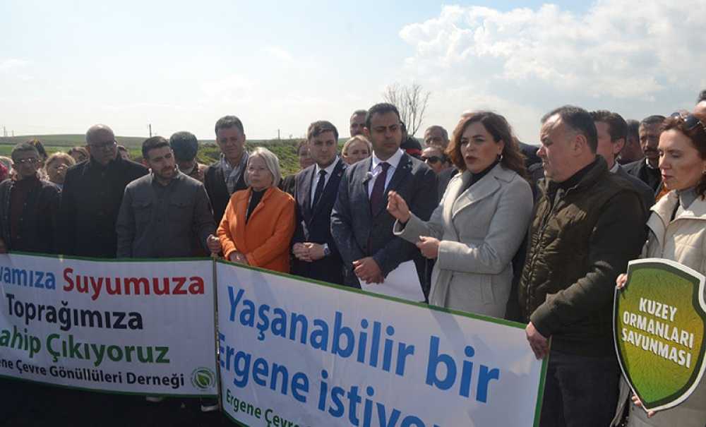 Ergene'de Kirliliğine Dikkat Çekildi