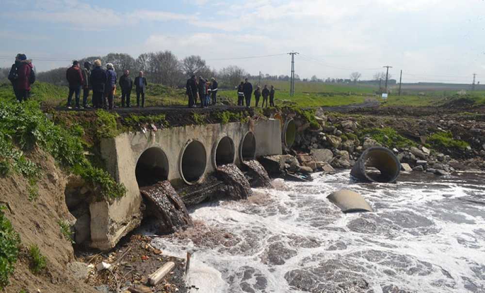 Ergene'de Kirliliğine Dikkat Çekildi