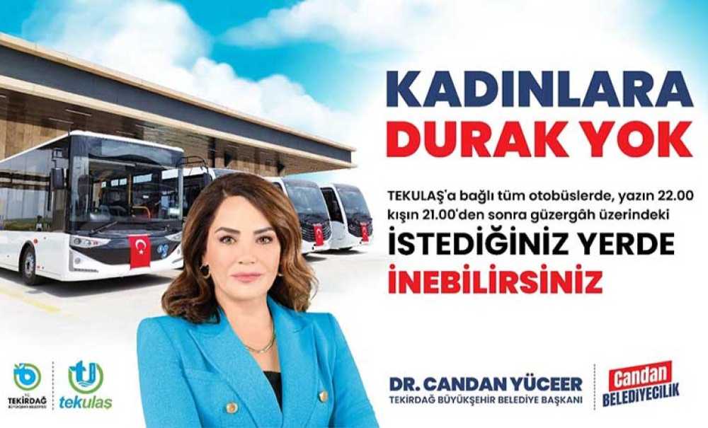 Tekirdağ'da Kadınlara Güvenli Ve Konforlu Ulaşım Başlıyor