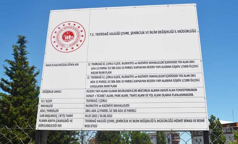 Plan Değişikliğine ‘İptal' Kararı!