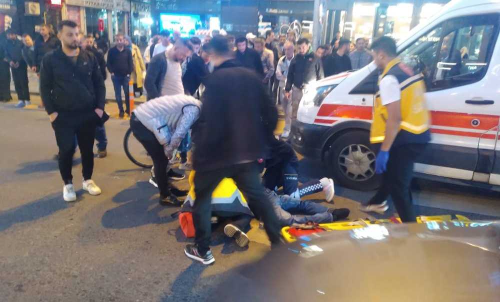 Engelli Vatandaşa Yaya Geçidinde Araba Çarptı