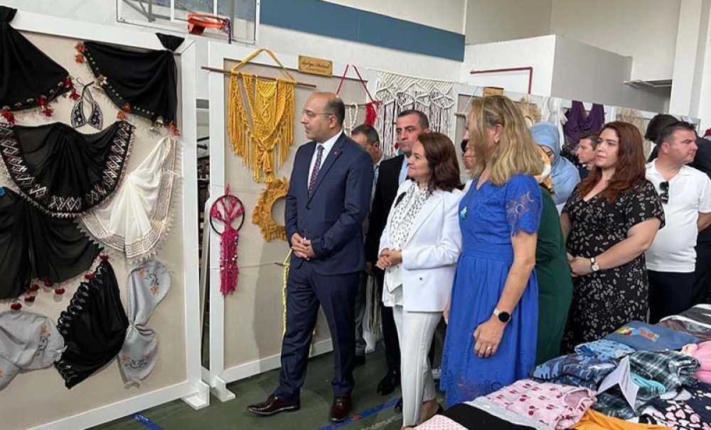 Ergene Halk Eğitim Merkezi Kursiyerlerinin Yıl Sonu Sergisi Büyük İlgi Gördü