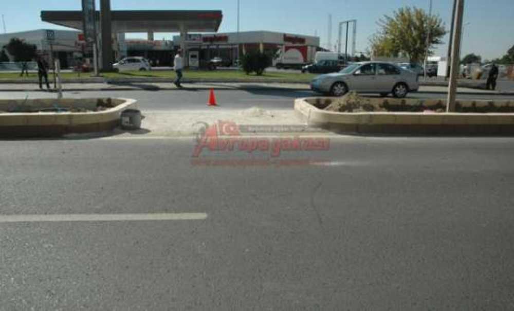 Omurtak Caddesi`nde Yaya Geçitlerinin Yeri Değiştirildi