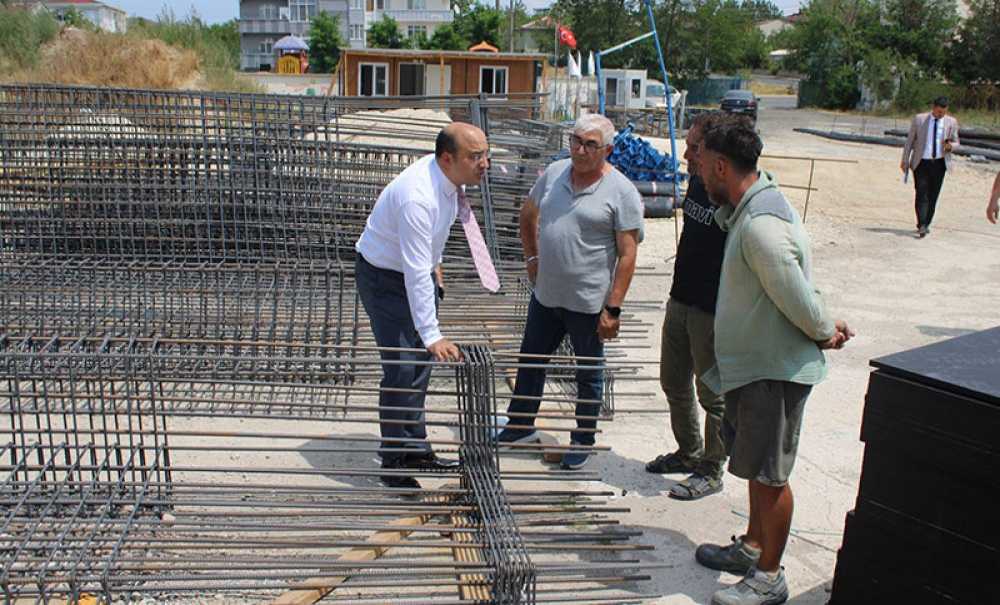 Kaymakam Duman'dan Okul İnşaatlarında İnceleme